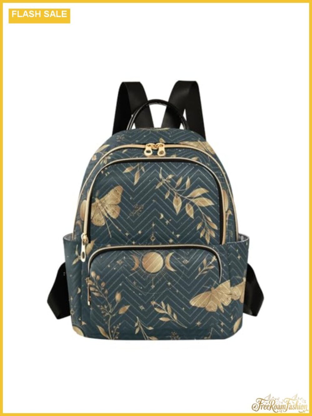 Quilted Mini Backpack with Anti-Theft Pocket, Travel Daypack